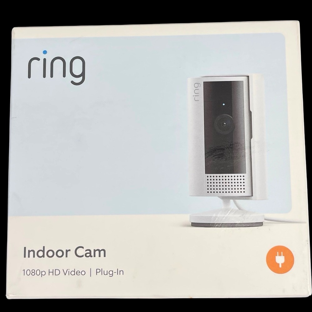 Ring Indoor Cam 2nd Gen White 1080p HD Video Plug-In Security Camera